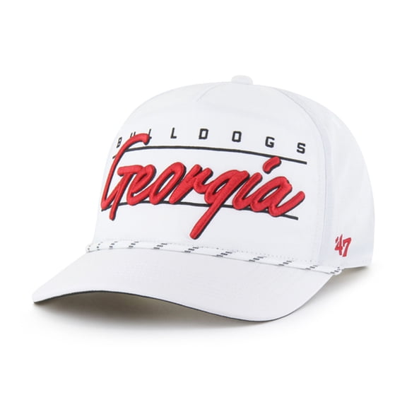Men's '47 White Georgia Bulldogs Condor Hitch brrr- Adjustable Hat