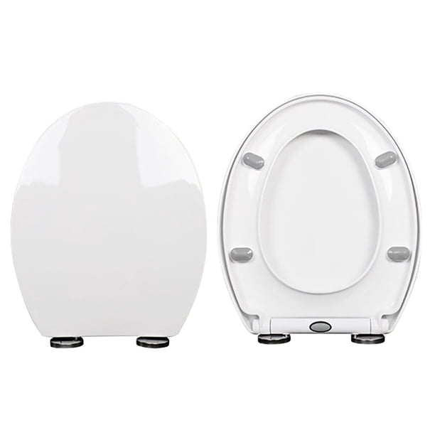 Tapa de inodoro Wosthever universal de plástico grueso con tornillos de base
