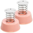 thumbnail image 1 of 2Pcs Pink Iron Plastic Spring Base for Metal Spring Base, 1 of 8
