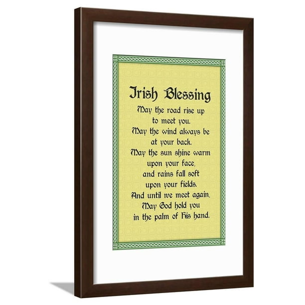 Irish Blessing Framed Print Wall Art