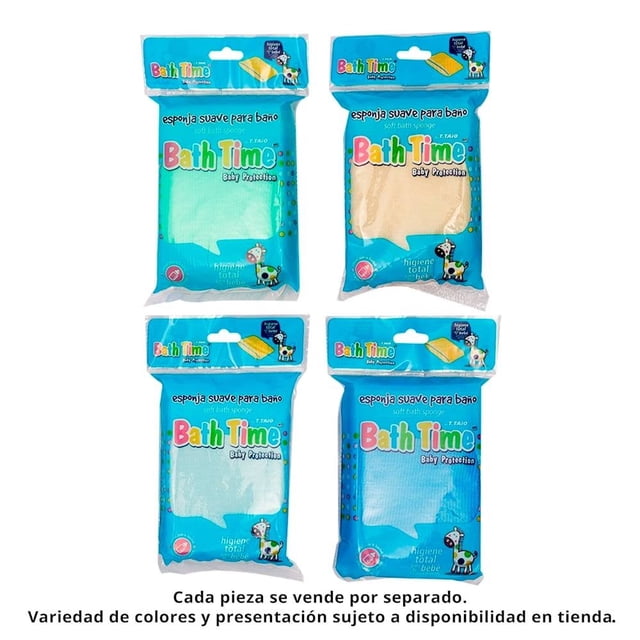 Esponja suave para Bebé Taio Bath Time para baño varios colores 1 Pza.