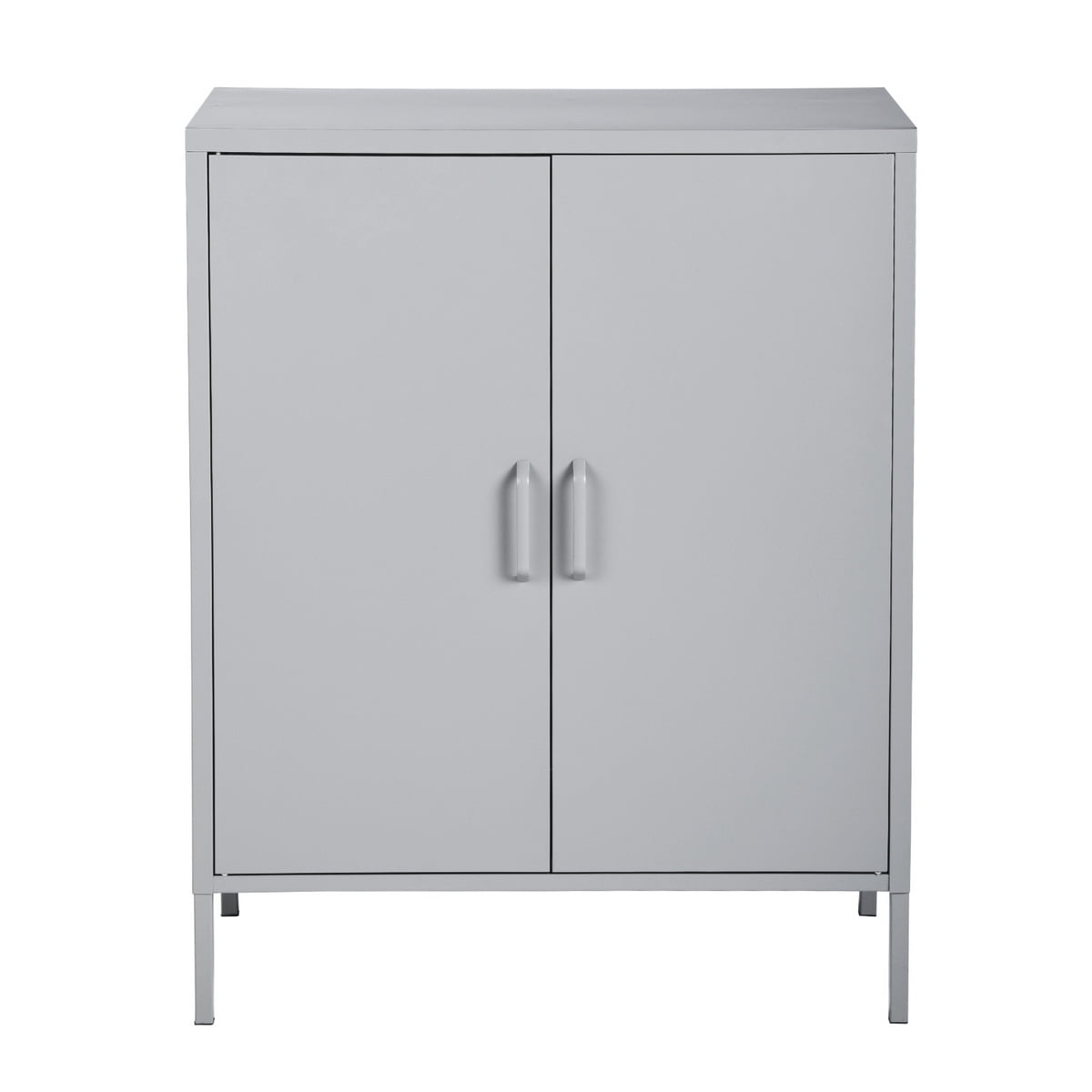 Furniturer Metal 2 Door Storage Cabinet File Locker Console Stand Light Green Walmart Canada