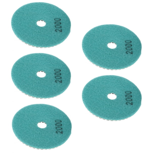 Disco de pulido húmedo, 5 piezas, 4 pulgadas, almohadilla de pulido de diamante húmedo, kit de almohadilla de pulido de mármol, diseño personalizado