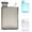 White,Grey,Blue, variant on Summer Sports Water Bottle with Flat Shape, Large Capacity Hydration Jug for Fitness and Travel, Simple Drinking Cup in Gray