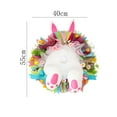 thumbnail image 7 of Easter Rabbit Wreath Decor for Front Door,Door Easter Rabbit Wreath Decor Easter Thief Bunny Butt with Ears Bunny Garland Wall Hanging Spring Front Door Wreath Wreath Butt Wreath Decorations, 7 of 7