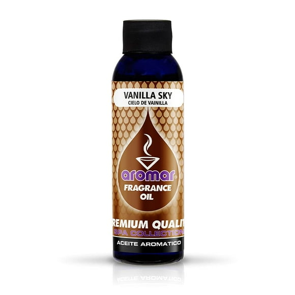 AROMAR Huile Parfumée de Qualité Supérieure, Bouteille de 4 Oz, Lot de 2, Parfum Aromatique Longue Durée, Aromathérapie Fraîche et Revitalisante pour Salon, Chambre et Cuisine 8 Oz Vanilla Sky
