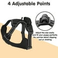 thumbnail image 3 of No Pull Dog Harness Front Clip Heavy Duty Reflective Easy Control Handle for Large Dog Walking(Black,M), 3 of 17