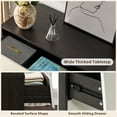 thumbnail image 6 of Merluxy 5 Drawer Dresser for Bedroom, White & Black Walnut, 6 of 10