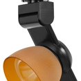 thumbnail image 3 of Benjara BM223653 12W Integrated LED Track Fixture with Polycarbonate Head, Black & Orange, 3 of 5