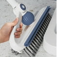 thumbnail image 4 of RXIRUCGD Floor Cleaning Brush with Long Handle,180°Rotatable Grout Scrubbing Cleaner Brush, Shower Floor Scraper Corner Stiff Double Sided Bristles Brush for Tile Floors Kitchen Bathroom, 4 of 9