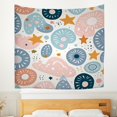 thumbnail image 4 of Boho Ethnic Durable Country Tapestry, Abstract Shapes Tribal Boho Pastel Tones Tapestry Curtain 51x59in, Midcentury Modern Stars Big Tapestry for House Bedroom Home Office College, 4 of 5