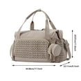 thumbnail image 2 of Travel Multifunctional Nappy Bag for Travel and Maternity Use Large Capacity Mom Tote with Pacifier Pocket Versatile Shoulder Bag for Outdoor Trips and Beach, 2 of 3