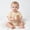 White, variant on Newborn Baby Soft Bodysuit Short Sleeve Crewneck Onesie Infant Boys Girls Summer Comfortable Breathable Outfits Coffee 18-24 Months