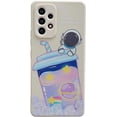 thumbnail image 2 of Compatible with Samsung Galaxy A13 Astronaut Case Women Girls Candy Color Cute Case Camera Lens Full Protection Soft Silicone Case for Samsung Galaxy A13 5g 6.5 inch (White b), 2 of 6