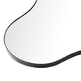 thumbnail image 3 of SHYFOY 32" Wavy Wall Mirror with Black Metal Frame, Modern Accent Mirror for Living Room Decor, 3 of 6