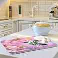 thumbnail image 6 of Dish Drying Mat Hummingbird Floral Absorbent Dry Mats for Dishes Draining Pad for Kitchen Countertop 18" x 24", 6 of 7