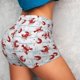 thumbnail image 4 of Fotbe Cartoon Lobsters Shorts Sin Costuras – Shorts Deportivos de Cintura Alta para Mujer, Elásticos para Gimnasio, Yoga, Running o Ciclismo-Small, 4 of 8