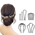 thumbnail image 5 of SPRING PARK Women Bun Pins Hair Grips Hair Pins Wave Shape Pin For Hair for Parties, 5 of 7