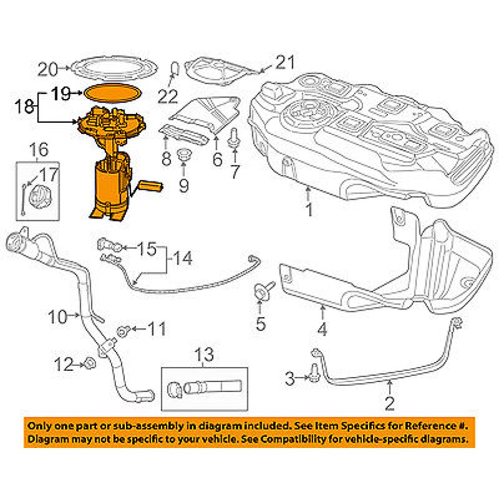 Dodge CHRYSLER OEM 2013 DartFuel Pump 68187986AA