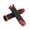 Red, variant on Yajisi Motorcycle CNC Aluminum Rubber Handlebar Hand Grips for 7/8 in / 22 mm Handle Bar Bike Bicycle Universal Fit Left Right Replacement Part (Purple)