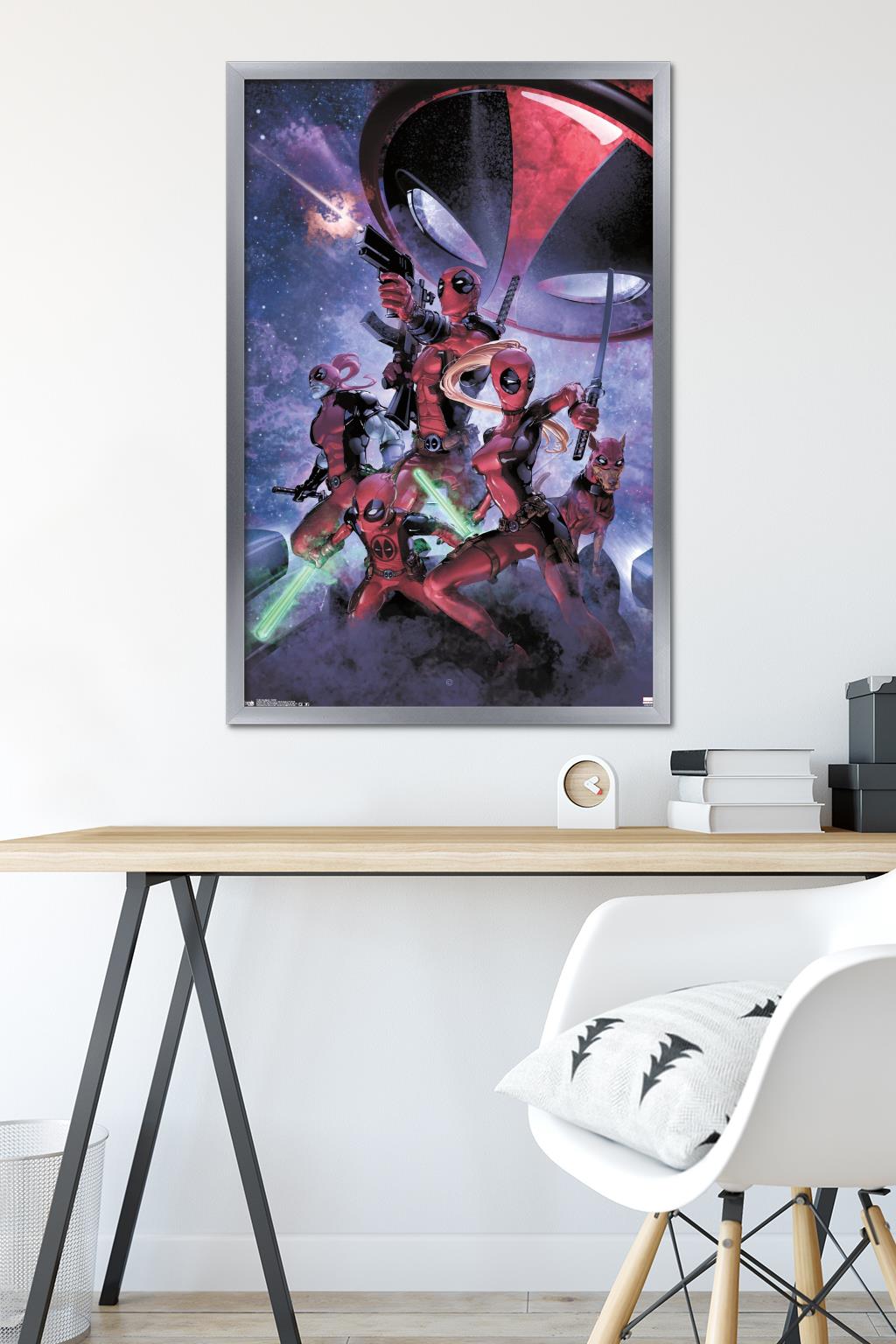 Marvel Comics - Deadpool - Family Wall Poster, 22.375" x 34", Framed