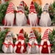thumbnail image 2 of Muñeco de peluche de gnomo navideño sin rostro hecho a mano, elfo navideño sueco Tomte, decoración, regalos de Año Nuevo, decoración navideña para el hogar, 2 of 5