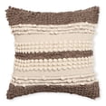 thumbnail image 6 of · REDEARTH · Boho Textured Throw Pillow Cases -Woven Tufted Decorative Farmhouse Cushion Covers Set for Couch - Sofa - Bed - Chair - Dining - Patio - Outdoor - 100% Cotton (18x18 ; Natural) Pack of 2, 6 of 7