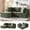 Green, variant on Korser 80" Cloud Modular Sectional Sofa with L-Shaped,Boneless Couches with Movable Ottoman for Living Room Bedroom,No Assembly Required,Corduroy,Beige