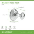 thumbnail image 3 of Symmons 583RHMB Braston Single Robe Hook - Black, 3 of 7