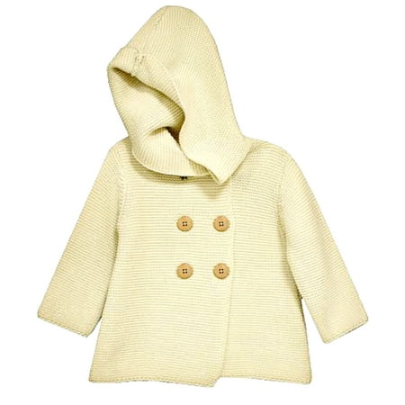 Cotton Cardigan Jacket - Bonnie Jean Little Girls Ivory Cotton Cardigan Sweater Coat 3T