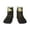 1 Black, variant on Western Desert Skull Cowboy Pattern Quarter Crew Socks,Toe Seamed Ankle Socks,Cotton Cushioned Breathable Athletic Crew Sports Socks