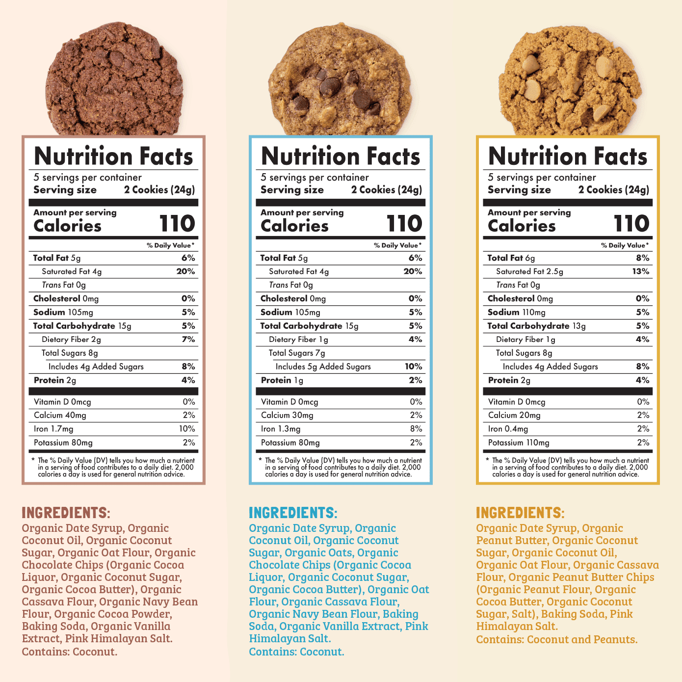Skout Organic Soft Baked Cookie Variety Pack (3 Pack) | Soft Baked Cookies | Plant-Based | Vegan | Gluten, Dairy, & Soy Free (3 Pack, Variety)