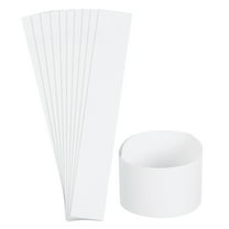 Uxcell Pack of 200 Money Band Bundles, Self-Adhesive Bill Wrappers, 5"x1.18", White