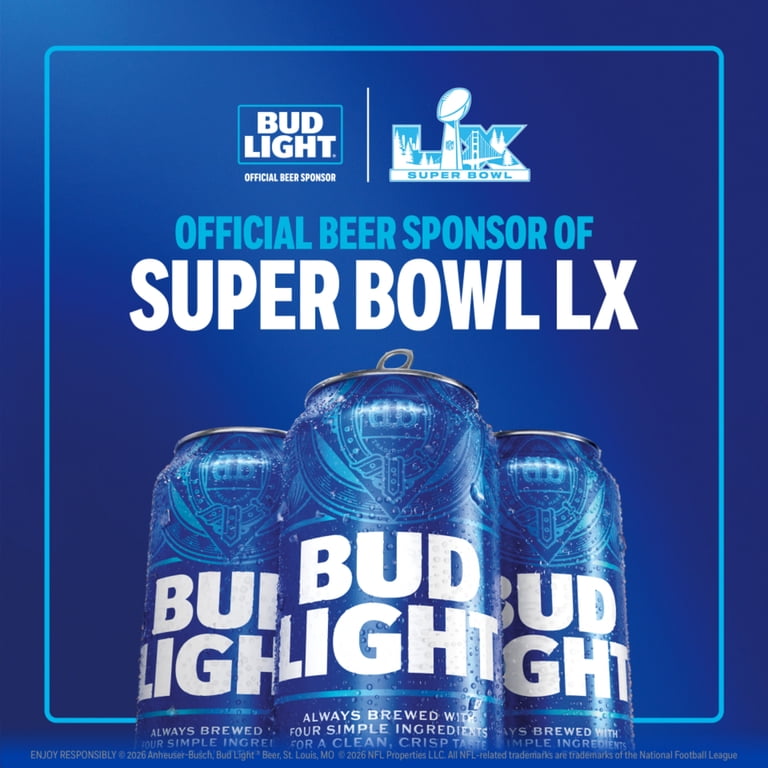 Bud Light American Light Lager Beer 30 Pack 12 fl oz Aluminum Cans
