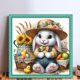 thumbnail image 2 of Hilo Algodón Ecológico Bordado Punto Cruz Impreso Conejito Pascua 11CT 45x45cm, 2 of 9