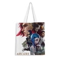 thumbnail image 1 of Battle of Two Cities Bolso de tela con estampado de lienzo para mujer, bolsa de compras reutilizable y estética, con cremallera interior, regalo para mujer,40*45cm., 1 of 6