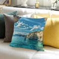 thumbnail image 3 of ZFLMY Beach Cave Decor Indoor Pillow Cover for Home Sofa Couch 24x24in, 3 of 5