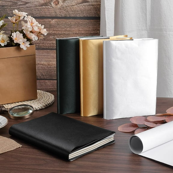 1 roll 43.3 x 16.53 Silk Book Cloth for Book Binding White A3-A8 Fabric Surface Paper Backed Bookcover Bookbinding Supplies Book Covering Protector for Books Album DIY Scrapbooking Archival