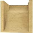 thumbnail image 4 of 10"W x 10"D x 10"H Wide Carmel Rough Cedar Woodgrain TimberThane Corbel, Primed Tan, 4 of 6