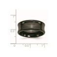 thumbnail image 6 of Titanium Black Ti Polished Concave 9mm Band, 6 of 6