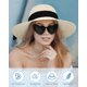 thumbnail image 5 of Sun Hats for Women - Oversize Large Straw Beach Hat for Summer Floppy Wide Brim Packable Foldable Roll Up UPF 50+, 5 of 5