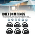 thumbnail image 3 of V Ring Tie Down Anchors, Bolt On V Rings Steel  for Truck RV Boat, 3 of 7