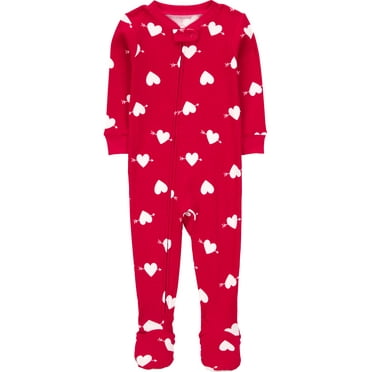 Carter's Child of Mine Baby and Toddler Valentine's Day Pajama, One-Piece, Sizes 12M-5T