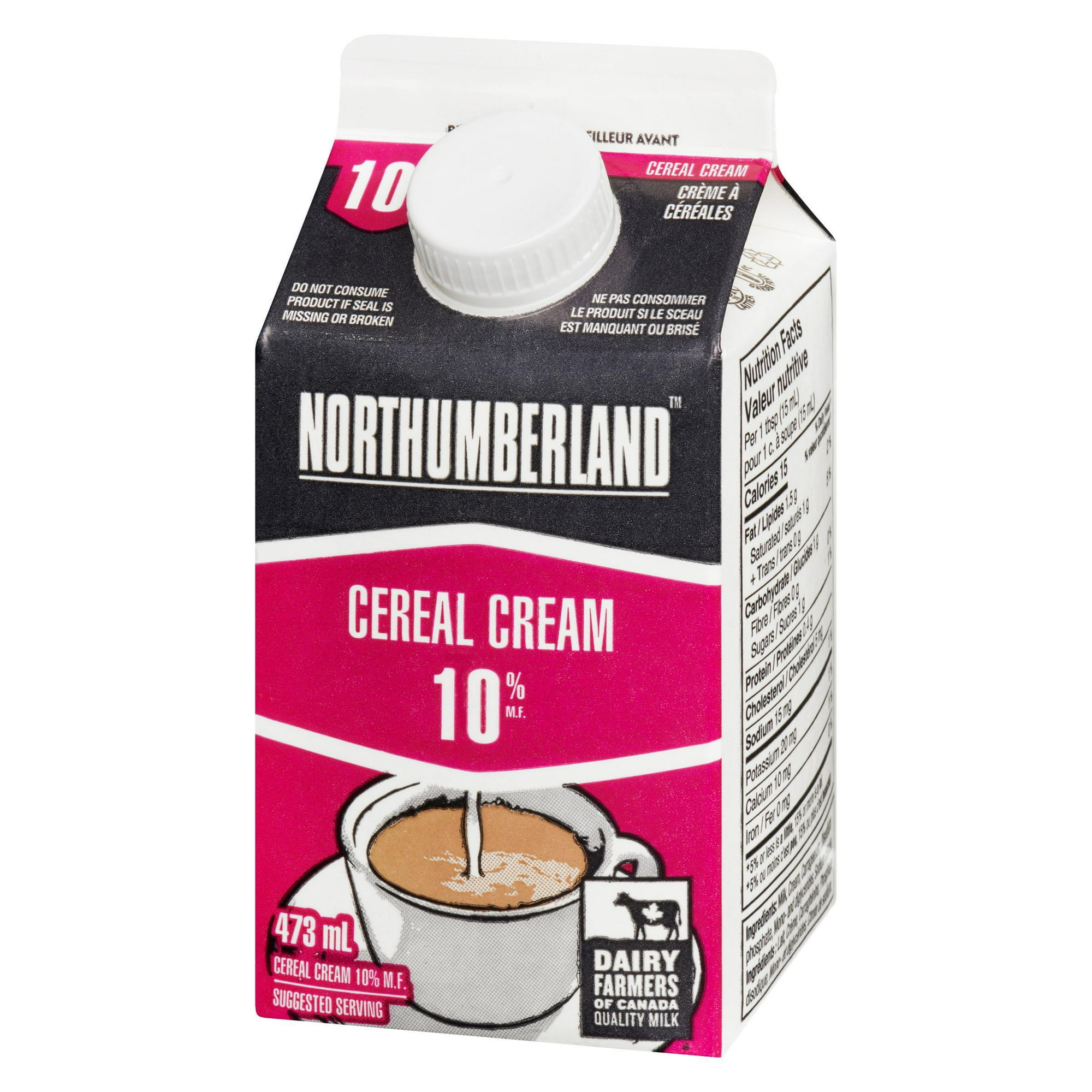 Northumberland 10% Cereal Cream, 473 mL