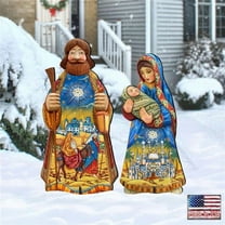 G. Debrekht 8152654F-S2 Night at Bethlehem Outdoor Nativity Set by G. DeBrekht - Nativity Holiday Decor