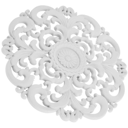 IBASETOY Gypsum Material Ceiling Medallion for Dining Area Decoration 1Set