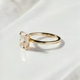 thumbnail image 5 of Solitaire Brilliance Dainty 2.50CT Radiant Cut Moissanite Solitaire Engagement Ring 18kYellow Gold, Ring Size 10, 5 of 7
