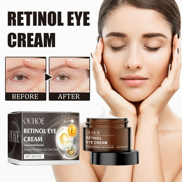 Sérum Crema para Ojos con Retinol | Nutritivo Reafirmante Antiedad | Reduce las arrugas, las ojeras | Reparación Nocturna Iluminadora | Fórmula no irritante 24/7 | Apto para todo tipo de pieles | 1