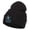 Black, variant on Joy to the World Embroidered Long Beanie - Dk Grey OSFM