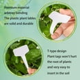 thumbnail image 4 of 200pcs 4 Inch T-Type Plant Labels - Waterproof Plastic Garden Markers with Permanent Marker Pen, Reusable Plant Tags for Seedlings Herbs Vegetables, Outdoor Indoor Gardening Supplies, 4 of 8